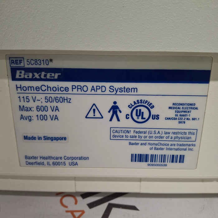 Baxter HomeChoice Pro APD Automated PD Dialysis System