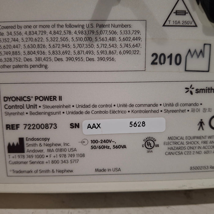 Smith & Nephew Dyonics Power 72200873 Control Unit