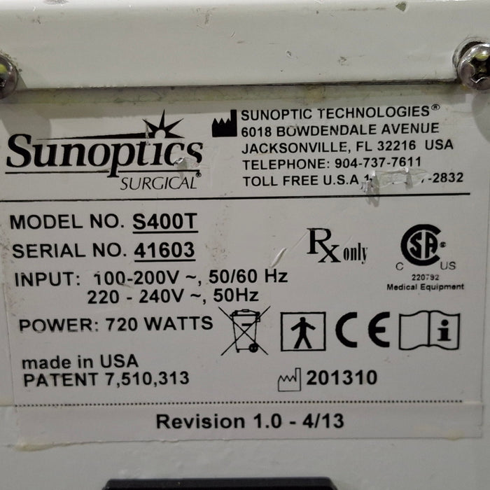 Sunoptic Technologies Titan 400HP Xenon Light Source