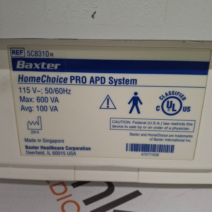 Baxter HomeChoice Pro APD Automated PD Dialysis System