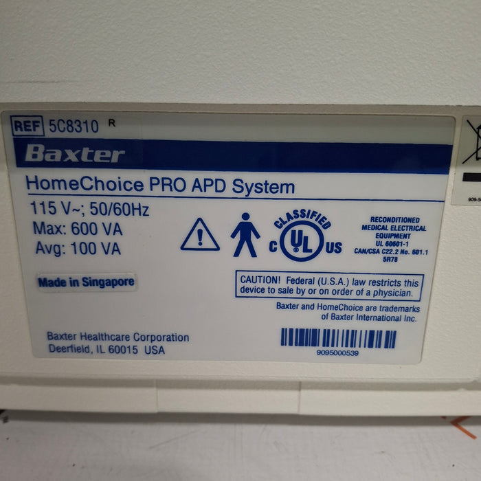 Baxter HomeChoice Pro APD Automated PD Dialysis System