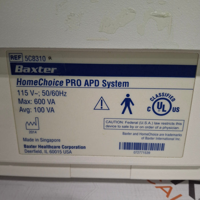 Baxter HomeChoice Pro APD Automated PD Dialysis System