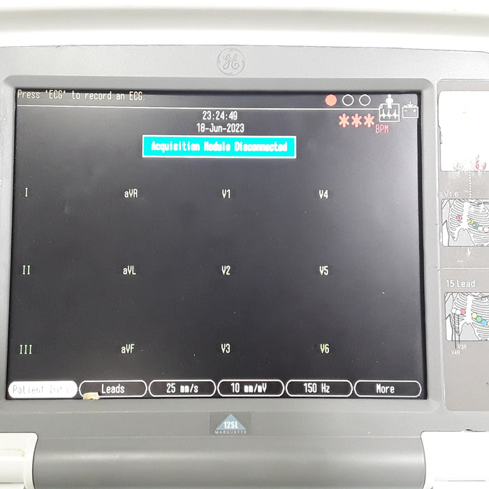 GE Healthcare MAC 5500 without CAM Module ECG System