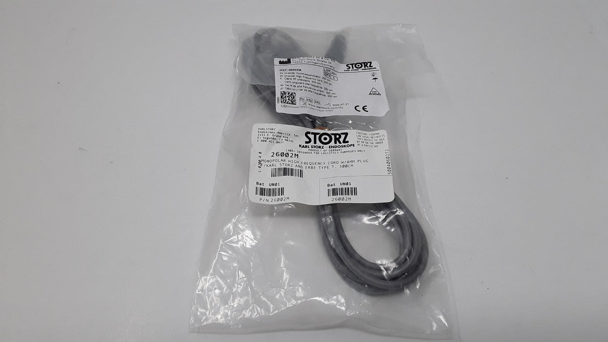 Karl Storz 26002M Monopolar High Frequency Cord with 4mm Plug