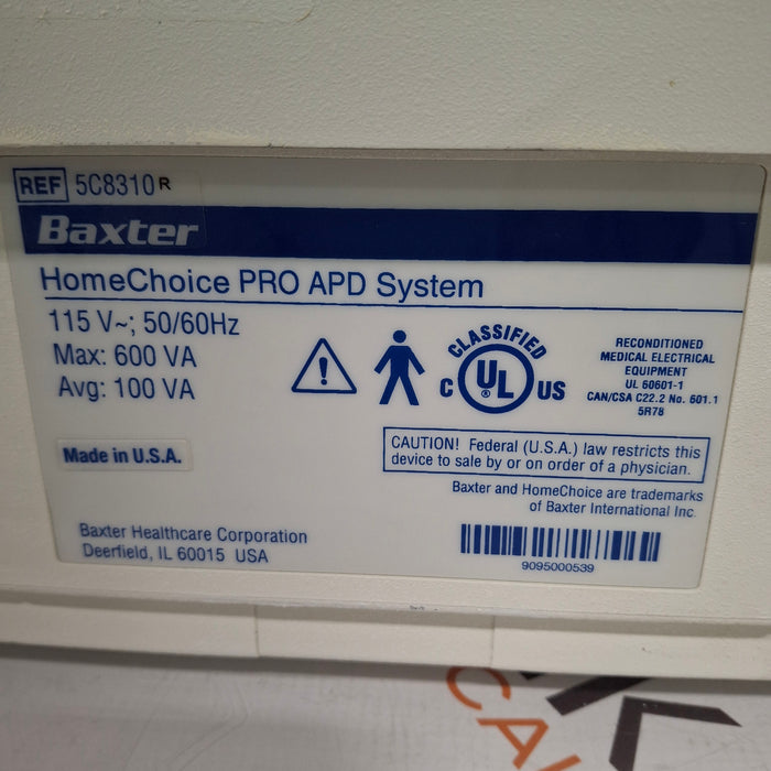 Baxter HomeChoice Pro APD Automated PD Dialysis System