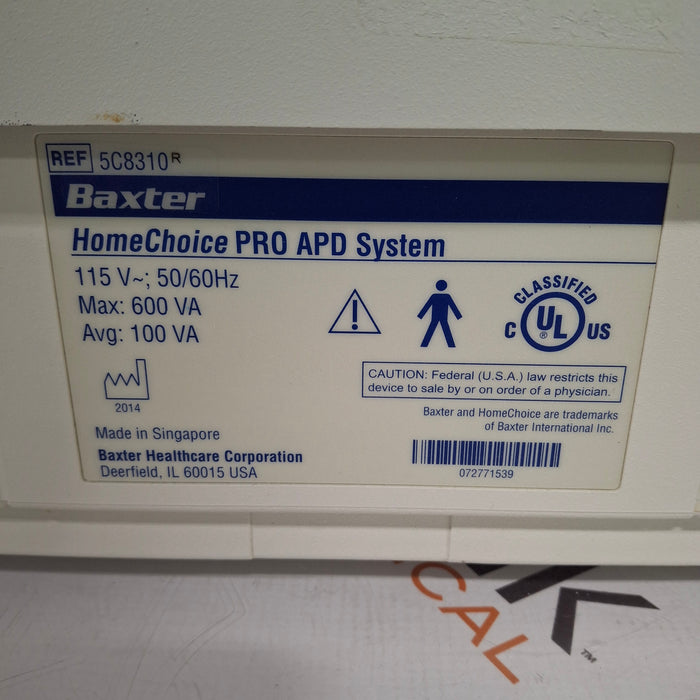 Baxter HomeChoice Pro APD Automated PD Dialysis System