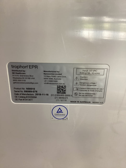 NanoSonics Trophon EPR High Level Disinfection