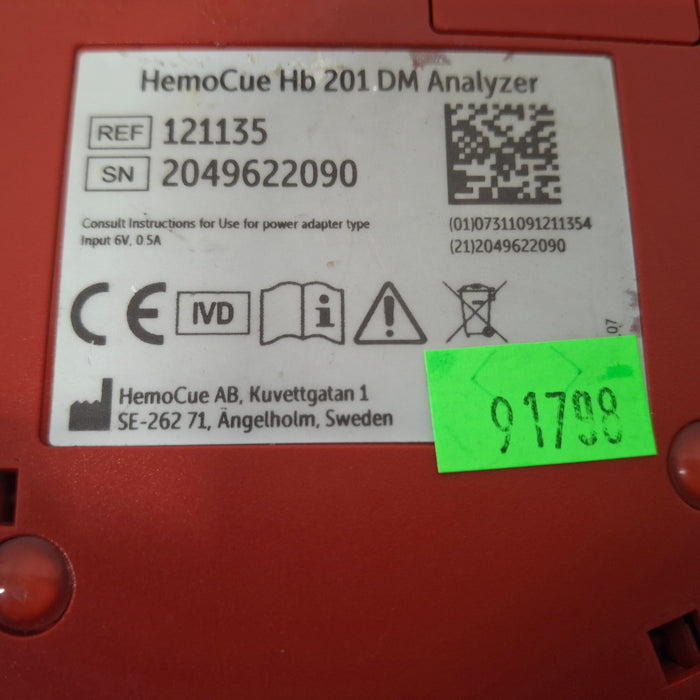 HemoCue Hb 201 DM Hemoglobin System Analyzer