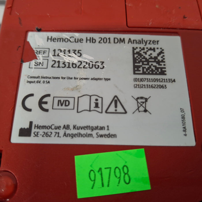 HemoCue Hb 201 DM Hemoglobin System Analyzer