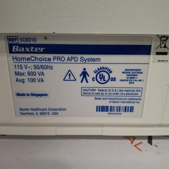 Baxter HomeChoice Pro APD Automated PD Dialysis System