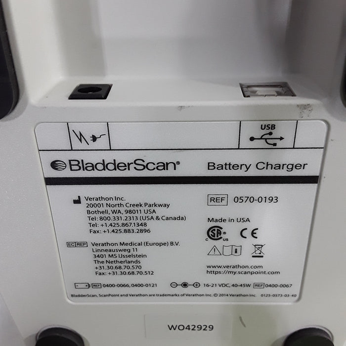 Verathon Medical, Inc BladderScan 0570-0193 Battery Charger