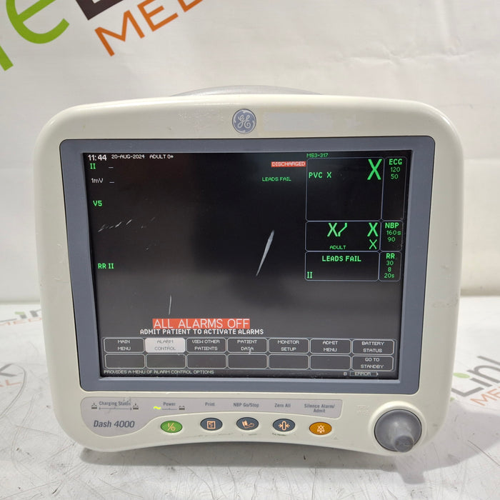 GE Healthcare Dash 4000 - GE/Nellcor SpO2 Patient Monitor