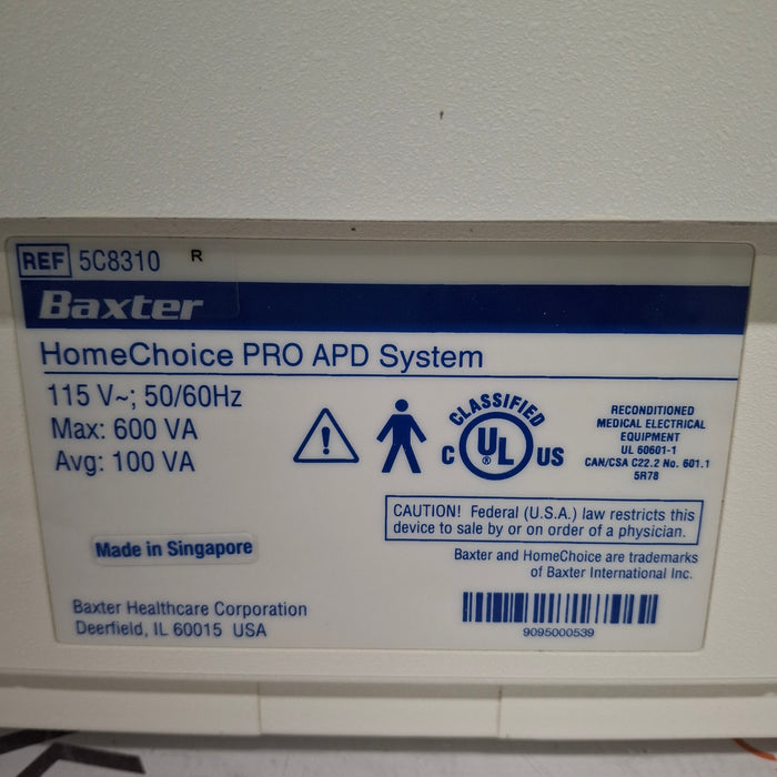 Baxter HomeChoice Pro APD Automated PD Dialysis System