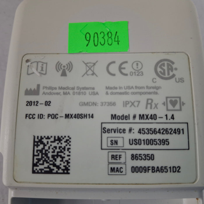 Philips MX40 1.4 ECG 865350 Telemetry Transmitter