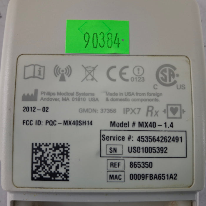 Philips MX40 1.4 ECG 865350 Telemetry Transmitter