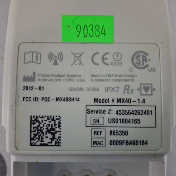 Philips MX40 1.4 ECG 865350 Telemetry Transmitter