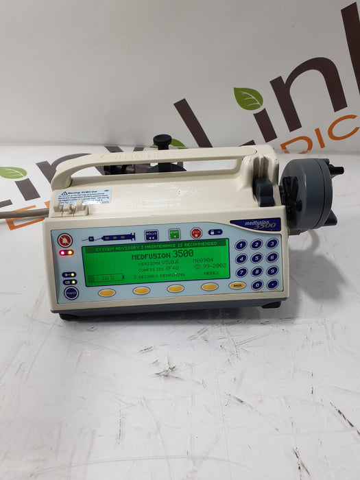 Smiths Medical Medfusion 3500 Syringe Infusion Pump