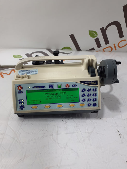 Smiths Medical Medfusion 3500 Syringe Infusion Pump