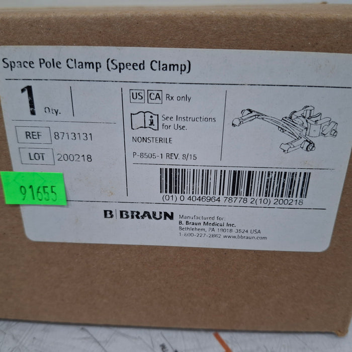 B. Braun Space Pole Clamp 8713131 Speed Clamp