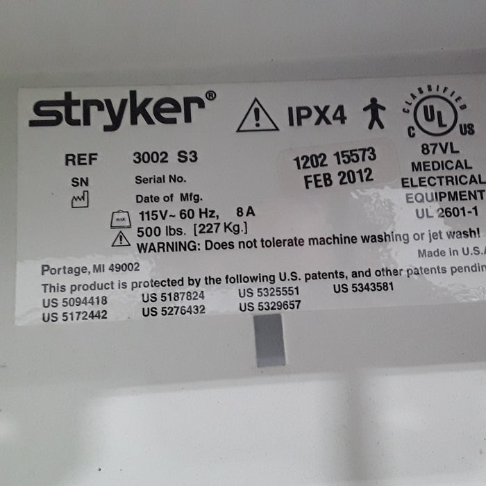 Stryker Secure III 3002 Hospital Bed