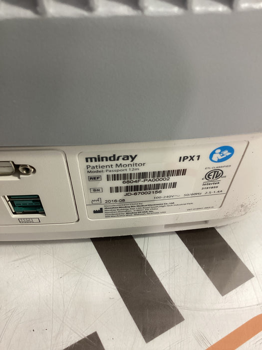 Mindray Passport 12m Patient Monitor