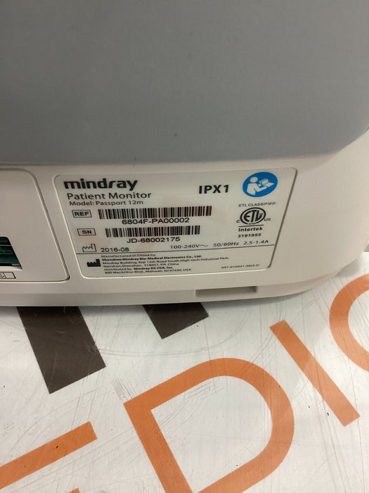 Mindray Passport 12m Patient Monitor