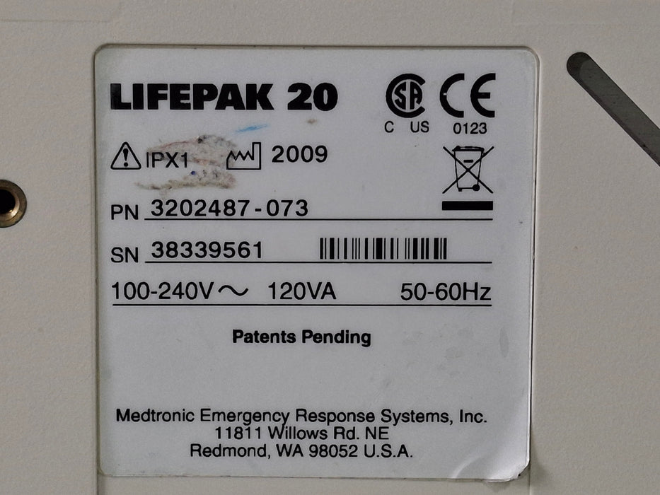 Physio-Control LifePak 20 Defib