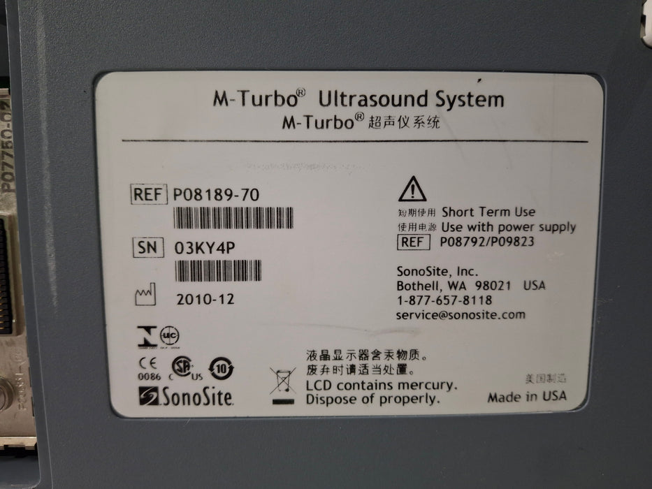 Sonosite M-Turbo Ultrasound