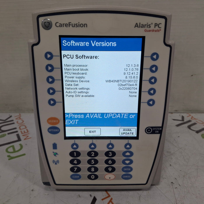 CareFusion Alaris 8015 Large Screen POC Infusion Pump