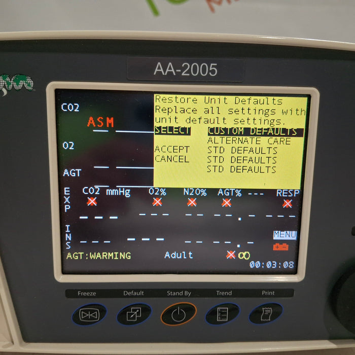 BC Biomedical AA-2005 Anesthetic Gas Analyzer