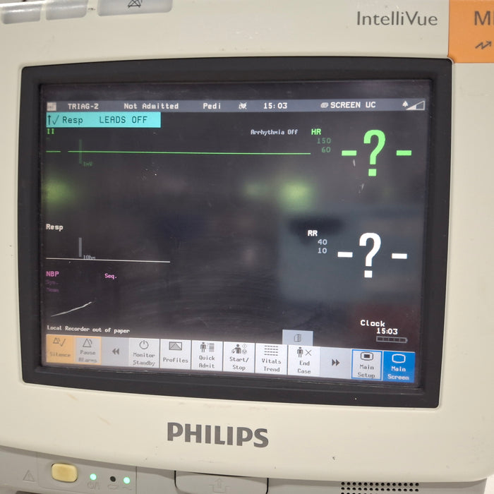 Philips Intellivue MP5 - ECG, Fast SpO2, NIBP, Press, Temp Patient Monitor