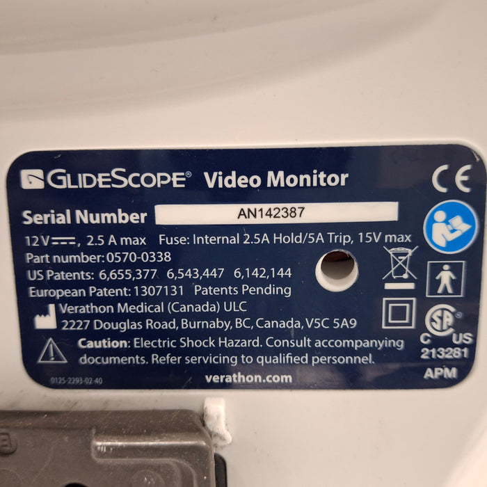 Verathon Medical, Inc Glidescope Video Laryngoscope