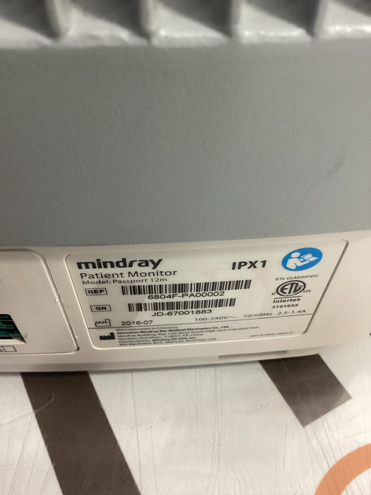 Mindray Passport 12m Patient Monitor