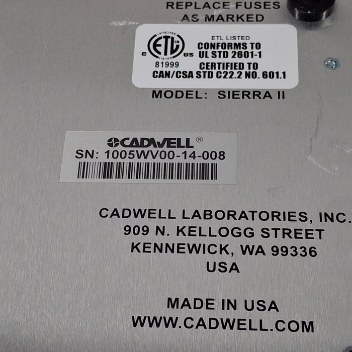 Cadwell Laboratories Inc. Sierra II Wave Console