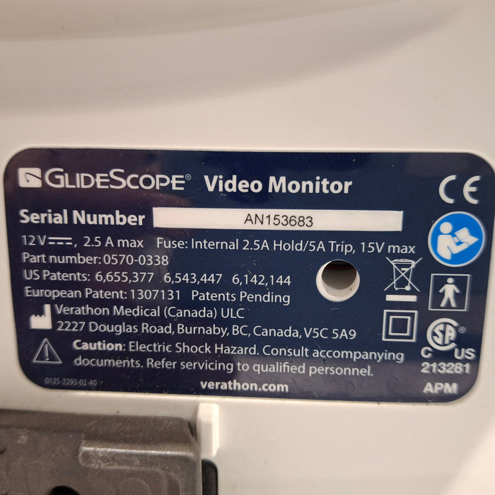 Verathon Medical, Inc Glidescope Video Laryngoscope