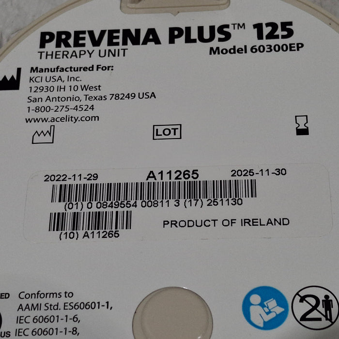 KCI Prevena Plus 125 Therapy Unit