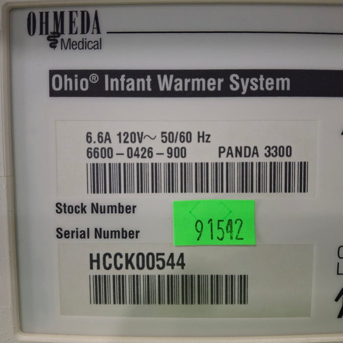 Ohmeda Medical Panda 3300 Infant Warmer