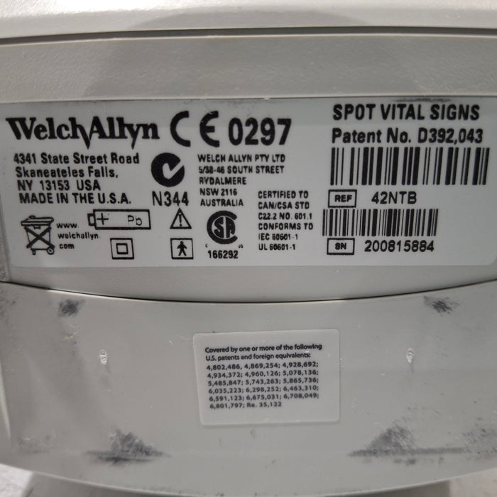 Welch Allyn Spot 420 - NIBP, Temp, Nellcor SpO2 Vital Signs Monitor