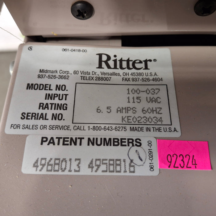 Ritter 100 Exam Table