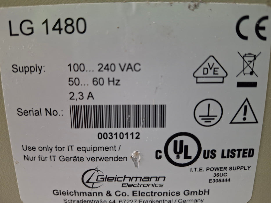 Gleichmann Electronics LG 1480 Battery Charger