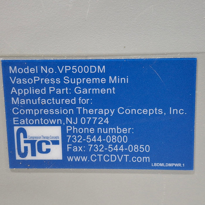 CTC VasoPress Supreme Mini VP500DM Pump