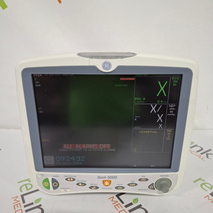 GE Healthcare Dash 5000 - Masimo SpO2 Patient Monitor