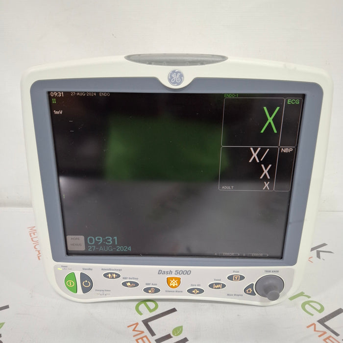 GE Healthcare Dash 5000 - Masimo SpO2 Patient Monitor