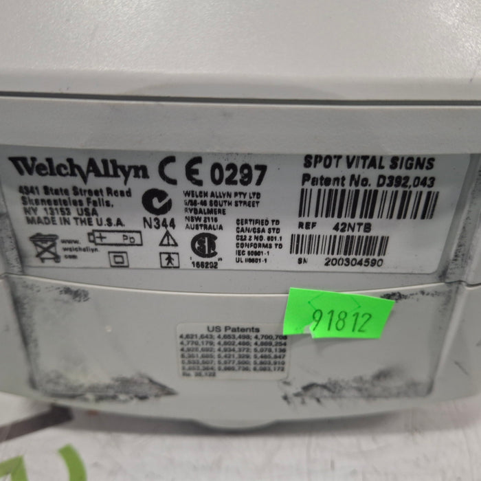 Welch Allyn Spot 420 - NIBP, Temp, Nellcor SpO2 Vital Signs Monitor