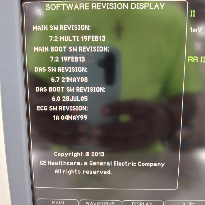 GE Healthcare Dash 5000 - Masimo SpO2 Patient Monitor