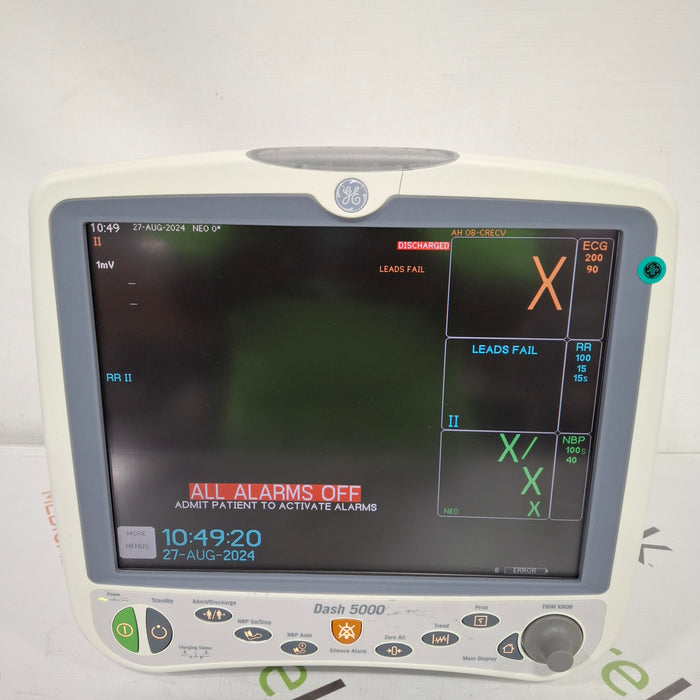 GE Healthcare Dash 5000 - Masimo SpO2 Patient Monitor