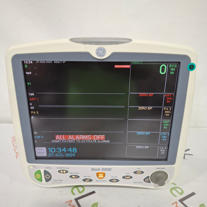 GE Healthcare Dash 5000 - Masimo SpO2 Patient Monitor