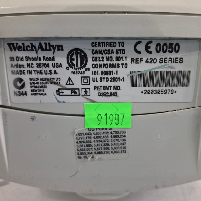 Welch Allyn Spot 420 - NIBP, Temp, Nellcor SpO2 Vital Signs Monitor