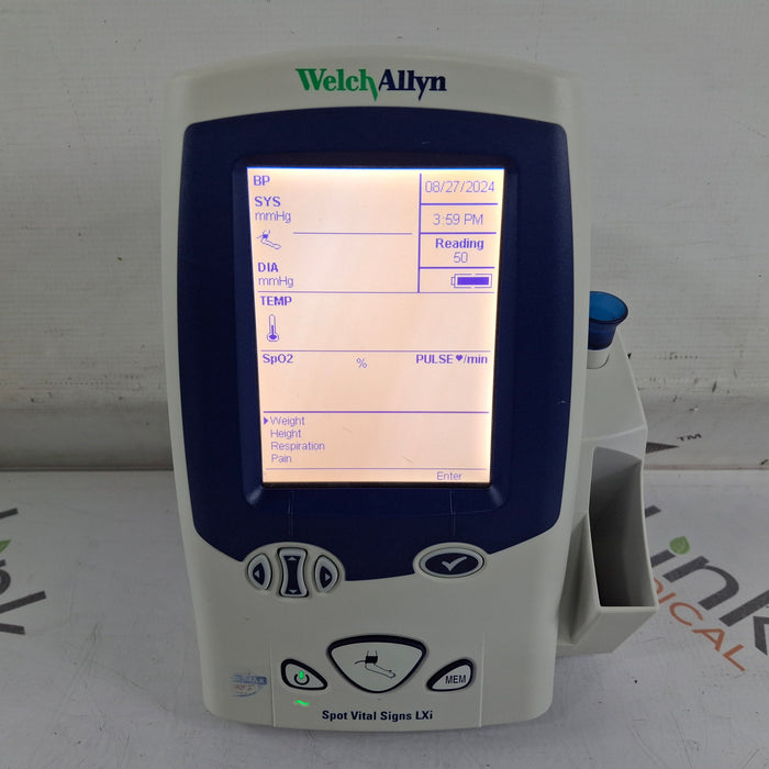 Welch Allyn Spot LXi - NIBP, SureTemp Plus, Nellcor SpO2 Vital Signs Monitor