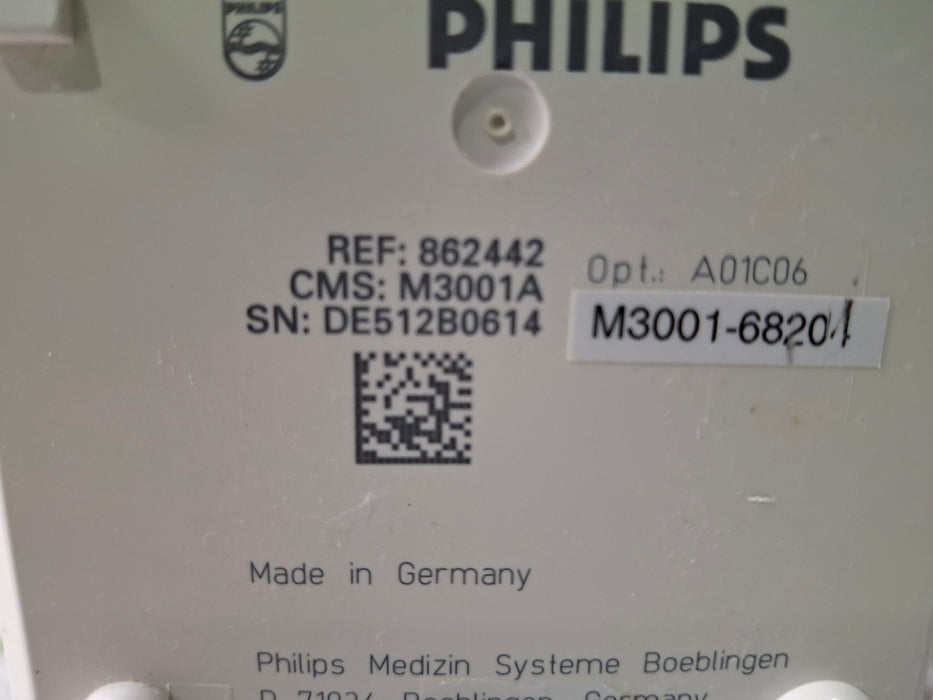 Philips M3001A-A01C06 Fast SpO2, NIBP, ECG, Temp, IBP MMS Module